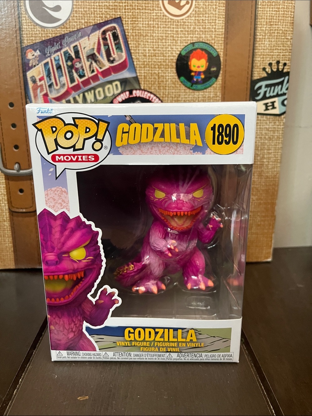 Funko Pink and Yellow Godzilla Vinyl Figure POP! Movies #1890